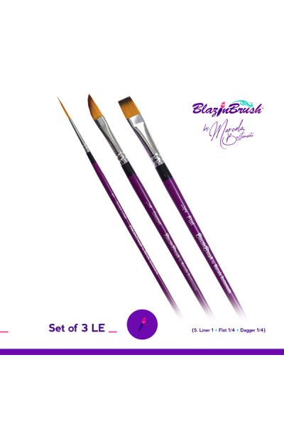 Marcela Bustamante Blazin Brush Set 3 pcs