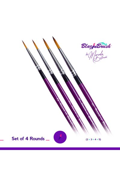 Marcela Bustamante Blazin Brush Set 4 pcs