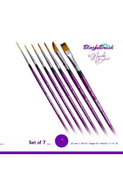 Marcela Bustamante Blazin Brush Set 7 pcs
