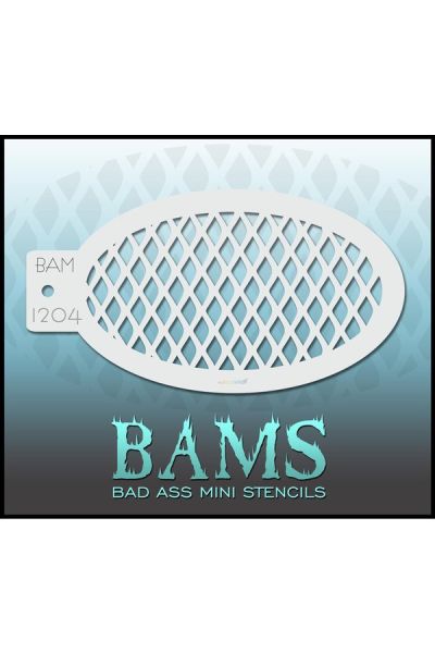 Bad Ass Bams FacePaint Stencil 1204
