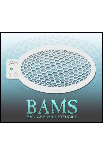 Bad Ass Bams FacePaint Stencil 1216