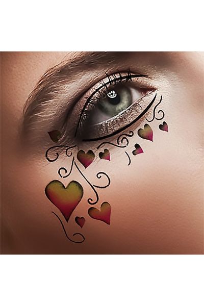 Extreme Beauty Tribal Hearts Stencil