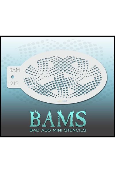 Bad Ass Bams FacePaint Stencil 1212