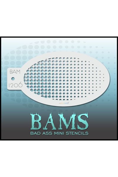 Bad Ass Bams FacePaint Stencil 1206
