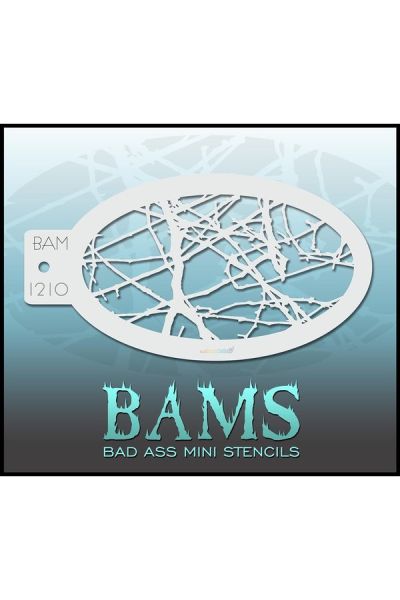 Bad Ass Bams FacePaint Stencil  1210