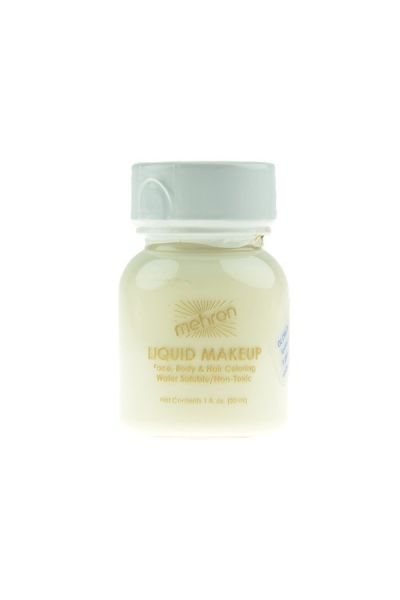 Mehron Liquid Faceprint Glow Blue (looks white)