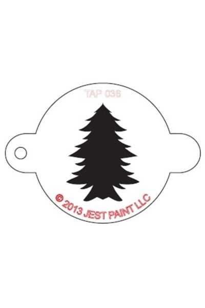 Tap Facepaint Stencil Christmas Tree