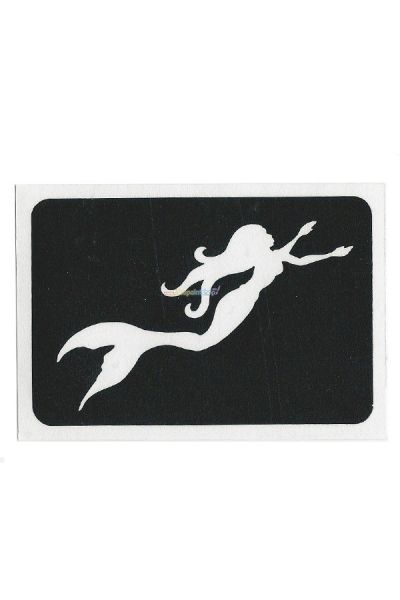 Glittertattoo Stencil Mermaid  (5 pack)