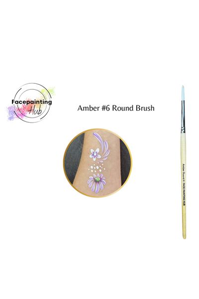 Facepainting Hub Amber Brush No. 6 Round