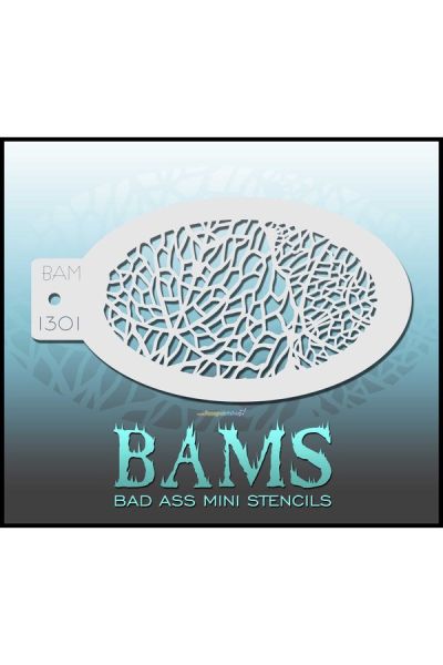 Bad Ass Bams FacePaint Stencil 1301
