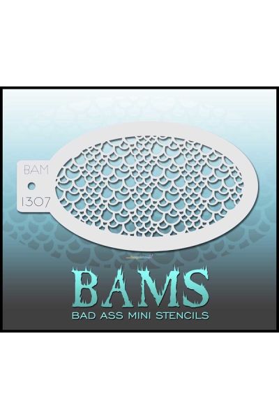 Bad Ass Bams FacePaint Stencil 1307