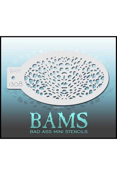 Bad Ass Bams FacePaint Stencil 1308