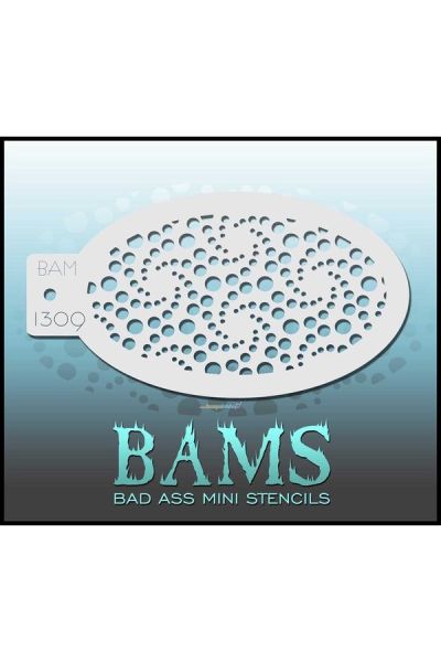 Bad Ass Bams FacePaint Stencil 1309