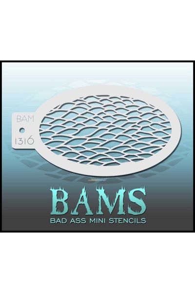 Bad Ass Bams FacePaint Stencil 1316
