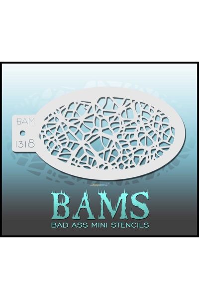Bad Ass Bams FacePaint Stencil 1318
