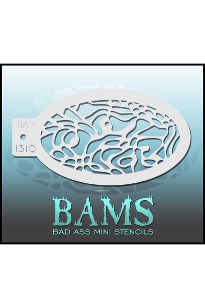 Bad Ass Bams FacePaint Stencil 1319