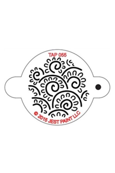 Tap Facepaint Henna Floral Swirls