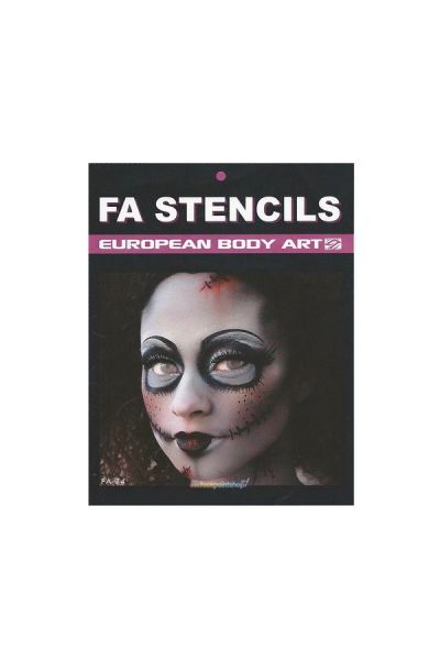 FA Airbrush/Facepaint Scary Baby Doll Stencils