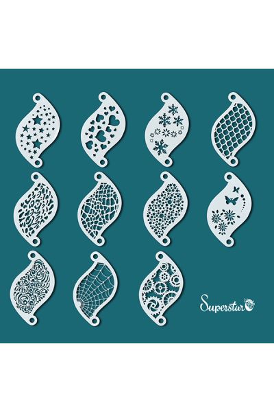 Facepainting Stencil Set 11Pcs