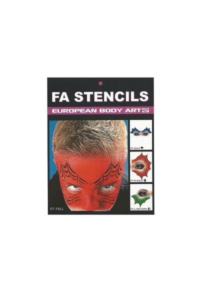 FA Airbrush/Facepaint Spider Web Stencils