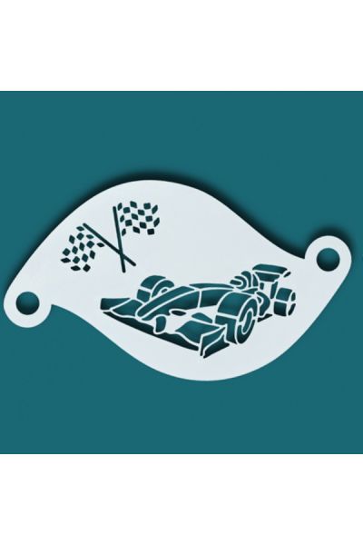 Face Paint Stencil F1 Race Car