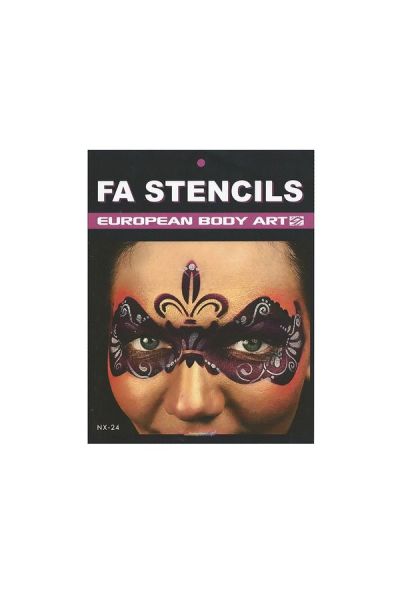 FA Airbrush/Facepaint Mardi Fleur De Lis Stencils