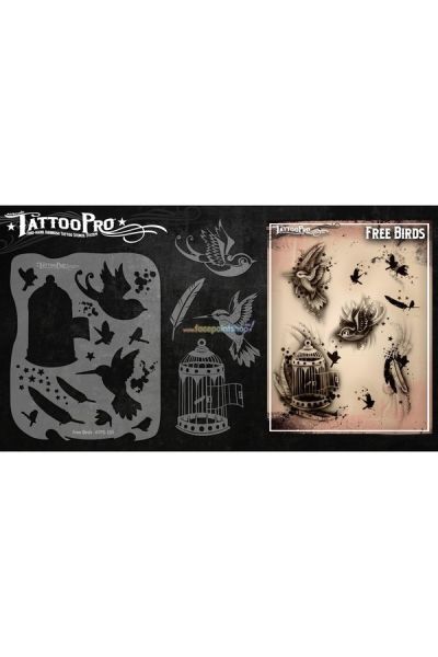 Wiser Airbrush Tattoo Free Birds
