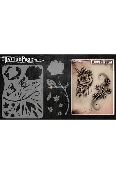 Wiser Airbrush Tattoo Flower & Leaf