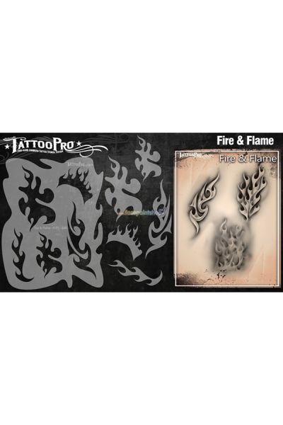 Wiser Airbrush Tattoo Fire & Flame