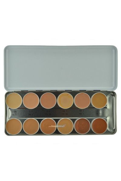 Kryolan Supracolor TV Palette 12 Colors