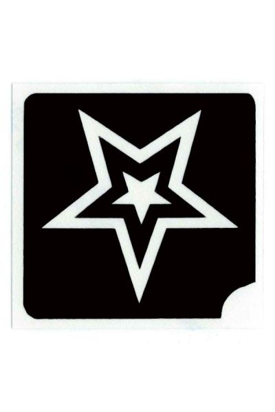 Glittertattoo Stencil Christmas Star