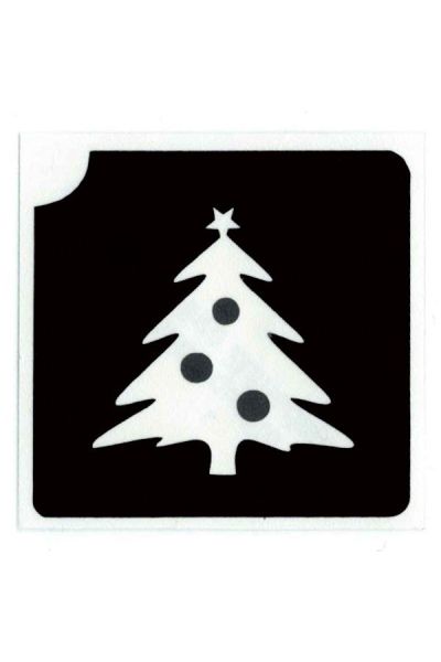 Glittertattoo Stencil Christmastree