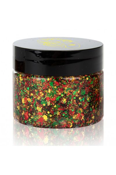 PXP Pressed Chunky Glitter Cream Big Red-Yellow-Green 40ml
