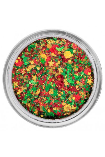 PXP Pressed Chunky Glitter Cream Big Red-Yellow-Green 10ml