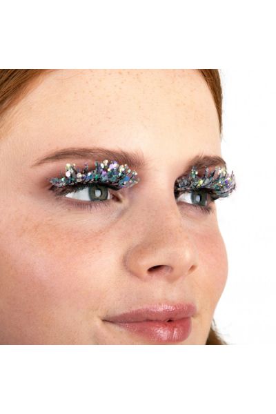 Pxp False Glitter Eyelashes|Mermaid