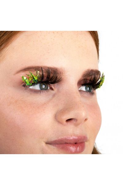 Pxp False Lime Glitter Eyelashes|Barranquilla Style