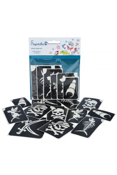 Superstar Pirate Glitter Tattooset