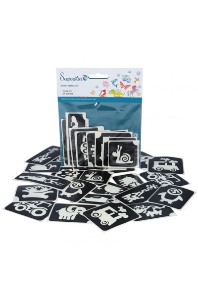 Superstar Cute Glitter Tattooset Xl