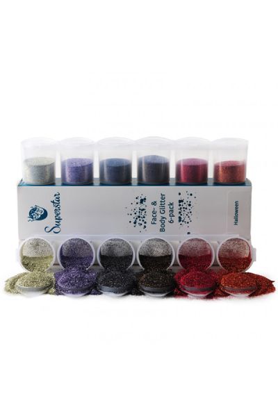 Superstar Halloween Fine Glitter Mix 6-pack 