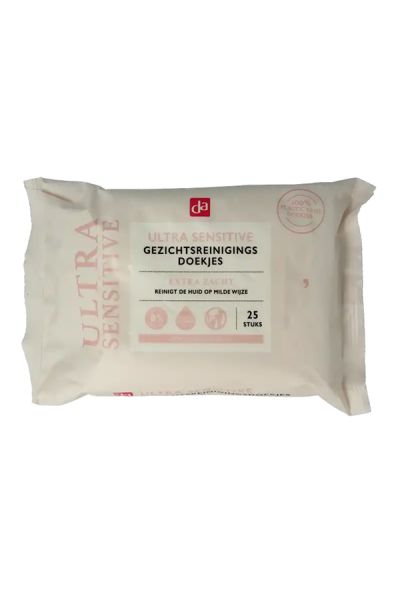 DA Facial Cleansing Wipes Ultra Sensitive 25 Pcs