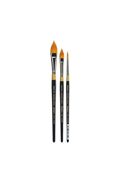 KINGART Original Golden Taklon Brush Set