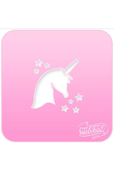 Silly Farm Stencil Unicorn