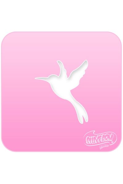 Silly Farm Stencil Hummingbird