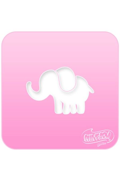 Silly Farm Stencil Elephant