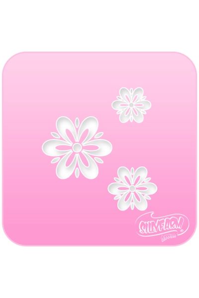 Silly Farm Stencil Fancy Daisies