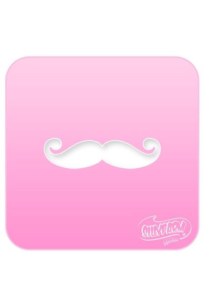 Silly Farm Stencil Moustache