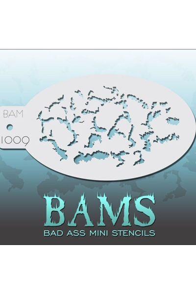 Bad Ass Bams FacePaint Stencil 1009