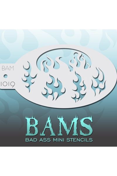 Bad Ass Bams FacePaint Stencil 1019