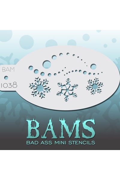 Bad Ass Bams FacePaint Stencil 1038