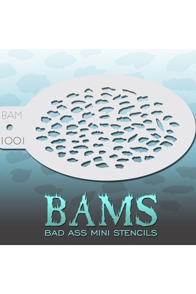 Bad Ass Bams FacePaint Stencil 1001